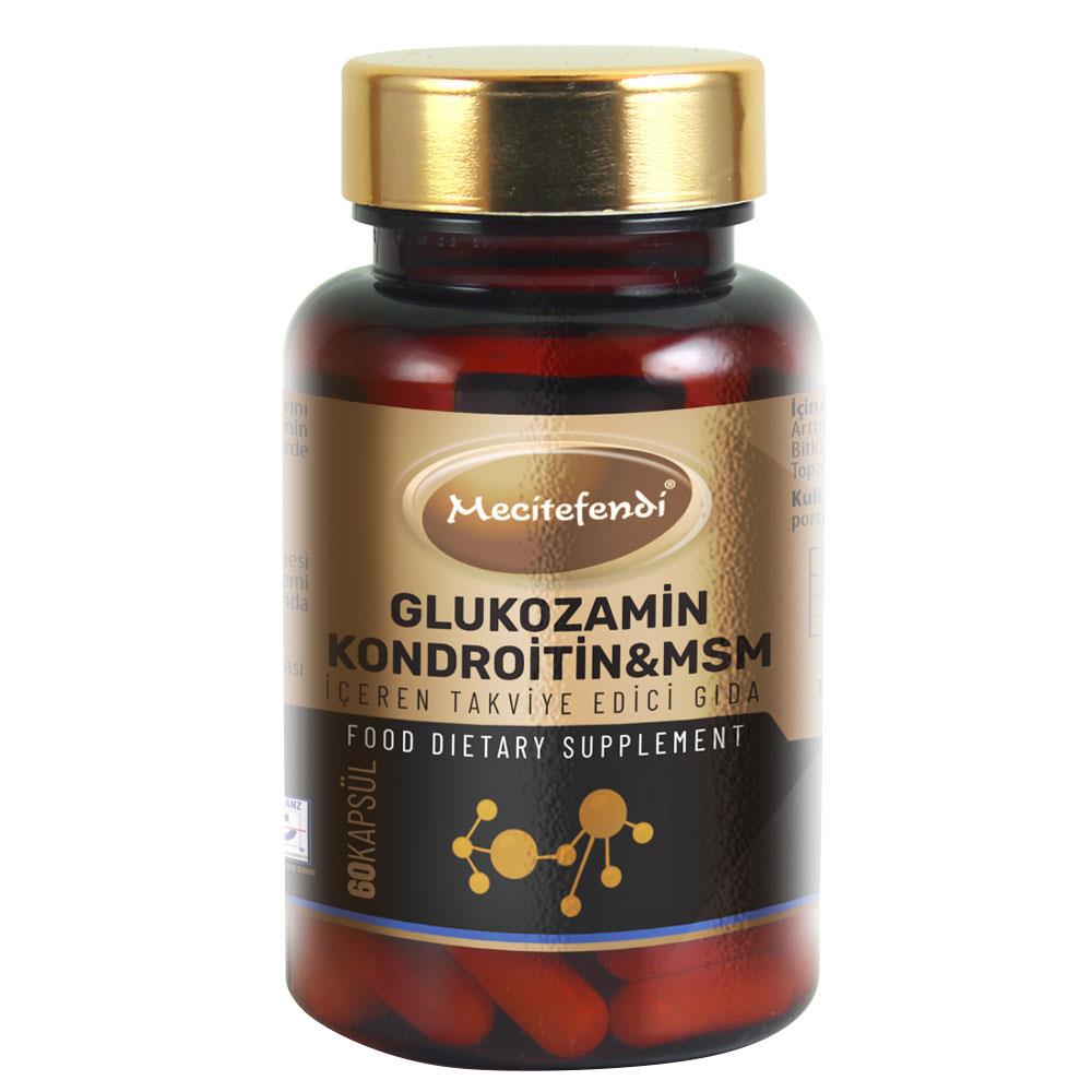Mecitefendi Glucosamine Chondroitin MSM Capsules, 60 Capsules, 710 mg