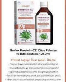Novlex Prostein Cl Cüce Palmiye Isırgan Likopen Kabak Çekirdeği Ekstrakt 250 Ml