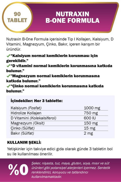 Nutraxin B-One Formula 90 Tablet