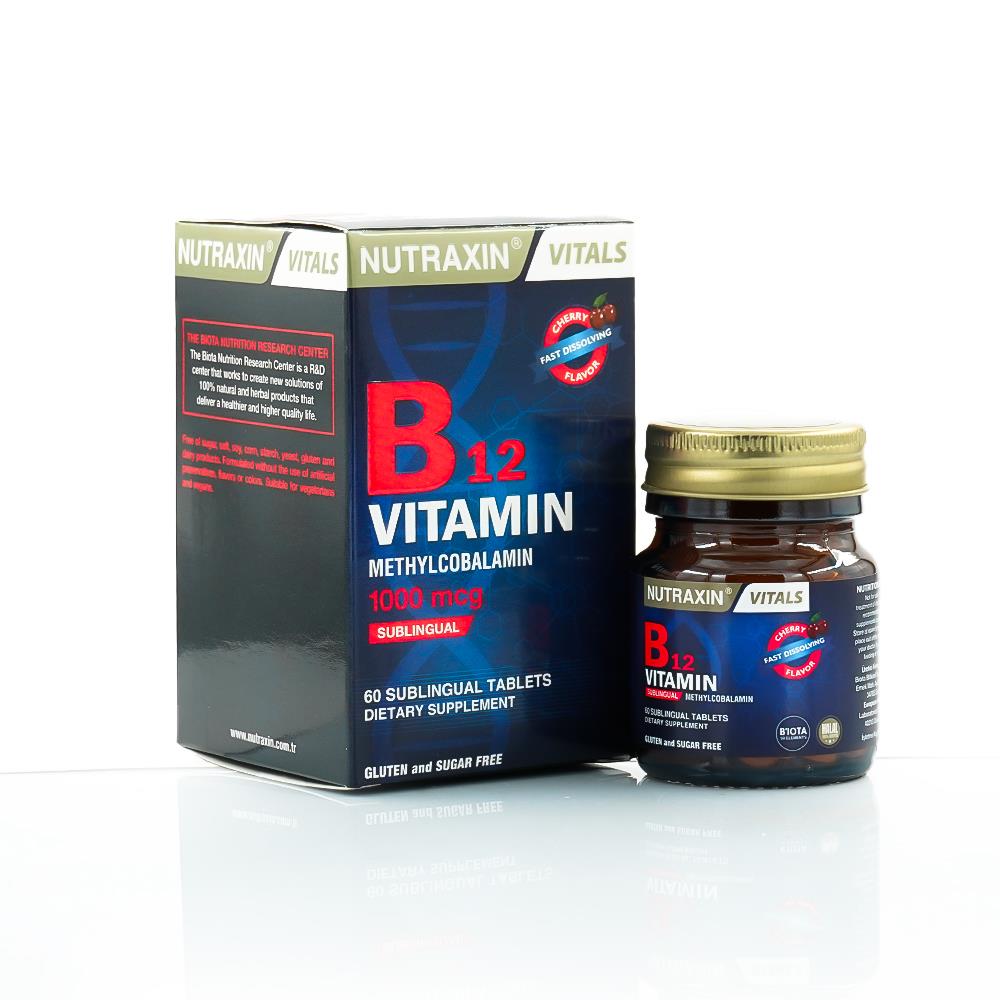 Nutraxin Vitamin B12 1000 Mg 60 Tablets