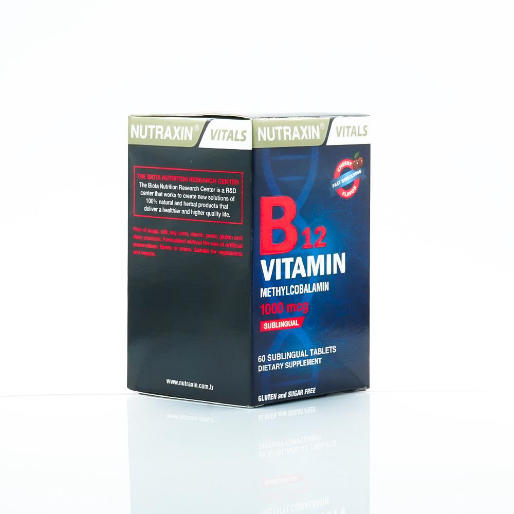 Nutraxin Vitamin B12 1000 Mg 60 Tablets