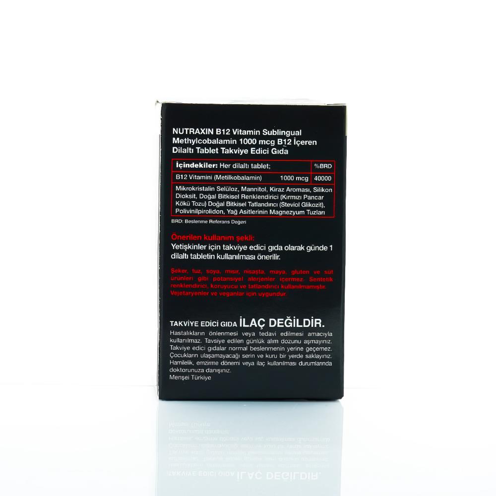 Nutraxin Vitamin B12 1000 Mg 60 Tablets