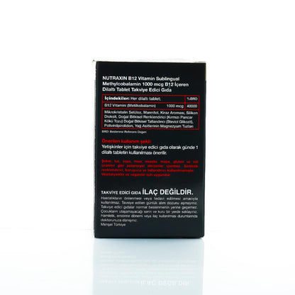 Nutraxin Vitamin B12 1000 Mg 60 Tablets