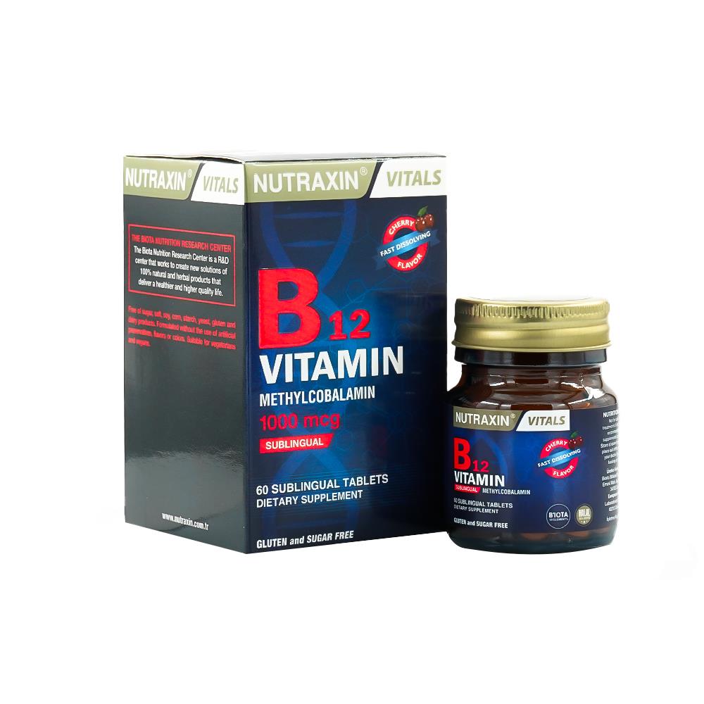 Nutraxin Vitamin B12 1000 Mg 60 Tablets