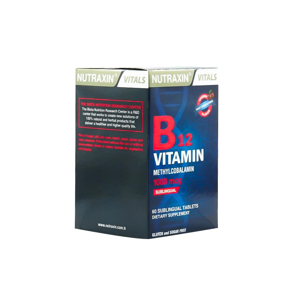 Nutraxin Vitamin B12 1000 Mg 60 Tablets