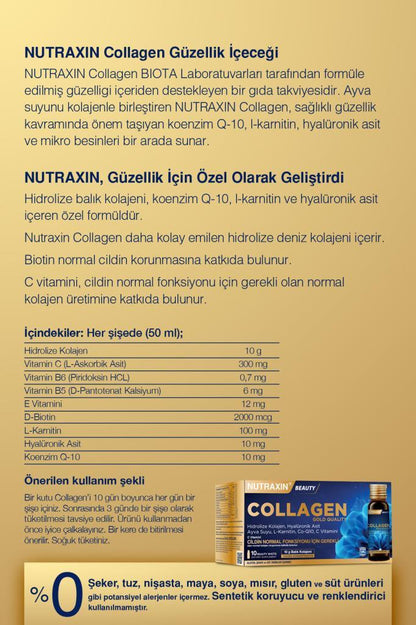Nutraxin Beauty Collagen Gold Qualıty 10x50 Ml