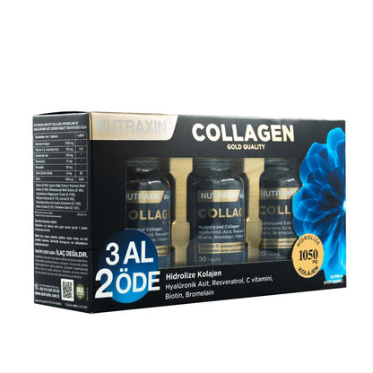 Nutraxin Beauty Gold Collagen 30 Tablet 3 Al 2 Öde