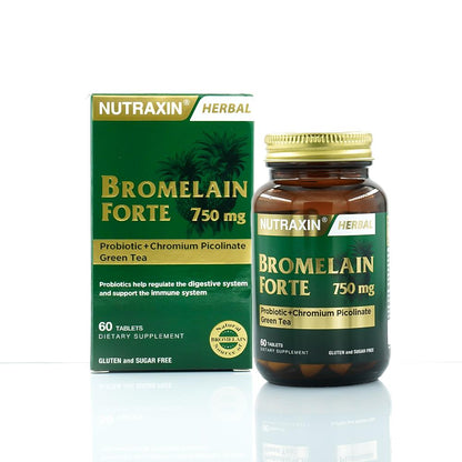 Nutraxin Bromelain Forte 60 Tablet 750 Mg
