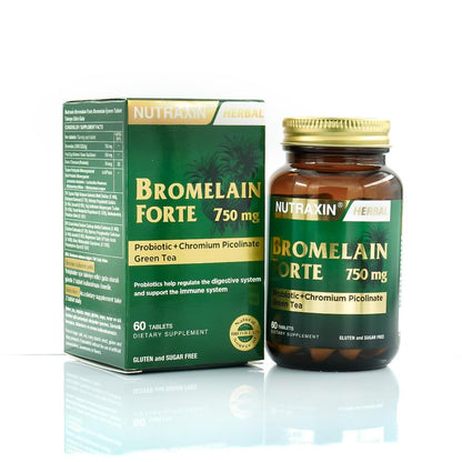 Nutraxin Bromelain Forte 60 Tablet 750 Mg
