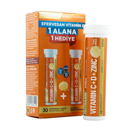 Nutraxin C-D Zinc Efervesan 2 Al 1 Öde Fırsat Paketi