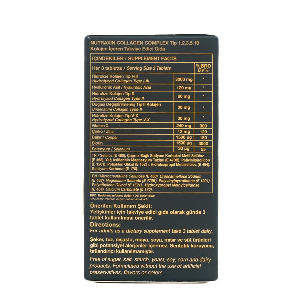 Nutraxin Collagen Beauty Complex Hidrolize 90 Tablet