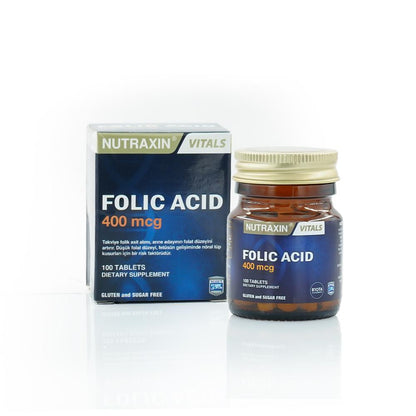Nutraxin Folic Acid 400 mcg 100 Tablets