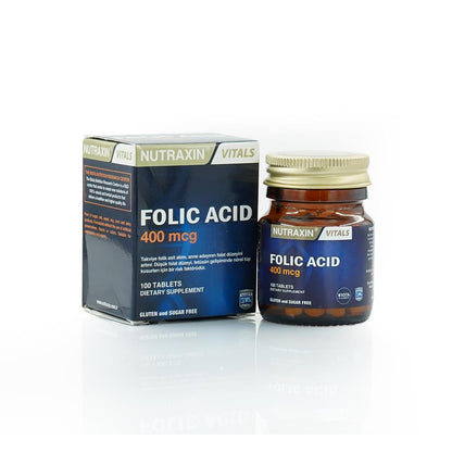 Nutraxin Folic Acid 400 mcg 100 Tablets