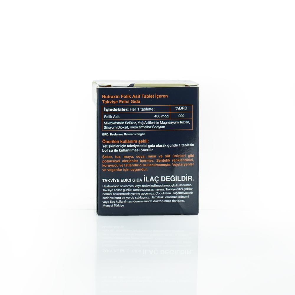 Nutraxin Folic Acid 400 mcg 100 Tablets