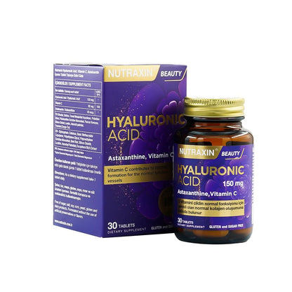 Nutraxin Hyaluronic Acid Astaksantin Vitamin C 150 Mg 30 Tablet