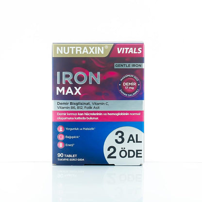 Nutraxin Iron Max 90 Tablets