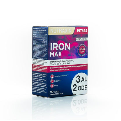 Nutraxin Iron Max 90 Tablets