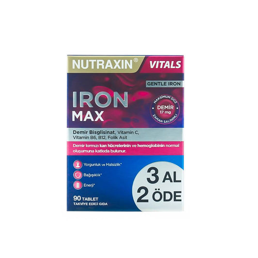 Nutraxin İron Max 90 Tablet