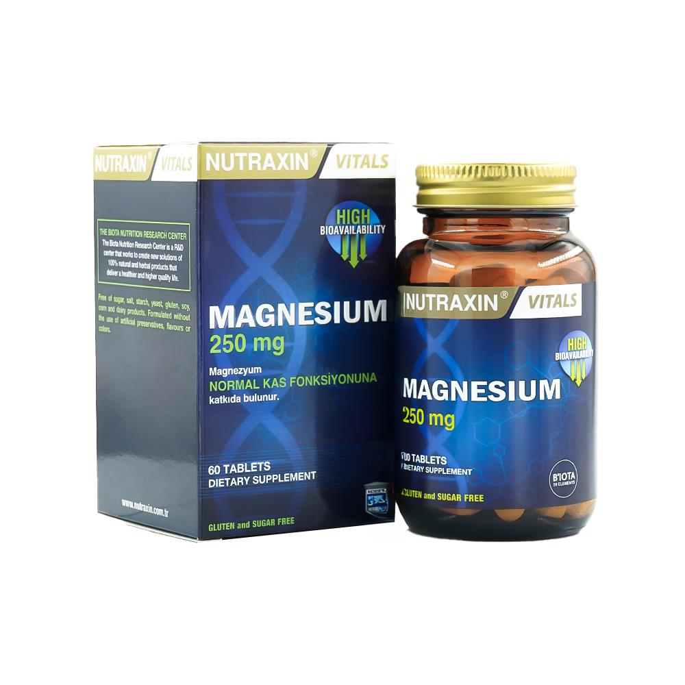 Nutraxin Magnesium 250 Mg 60 Tablet