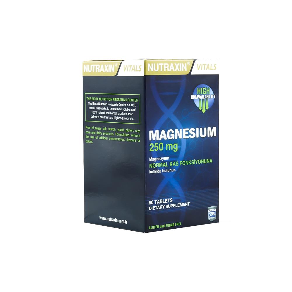 Nutraxin Magnesium 250 Mg 60 Tablet