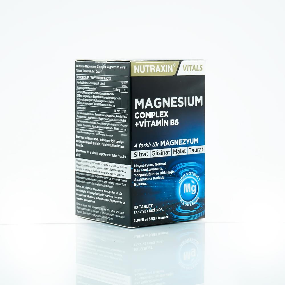 نيوتراكسين ماغنيسيوم كومبلكس + فيتامين ب6 60 قرصًا
