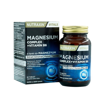 نيوتراكسين ماغنيسيوم كومبلكس + فيتامين ب6 60 قرصًا