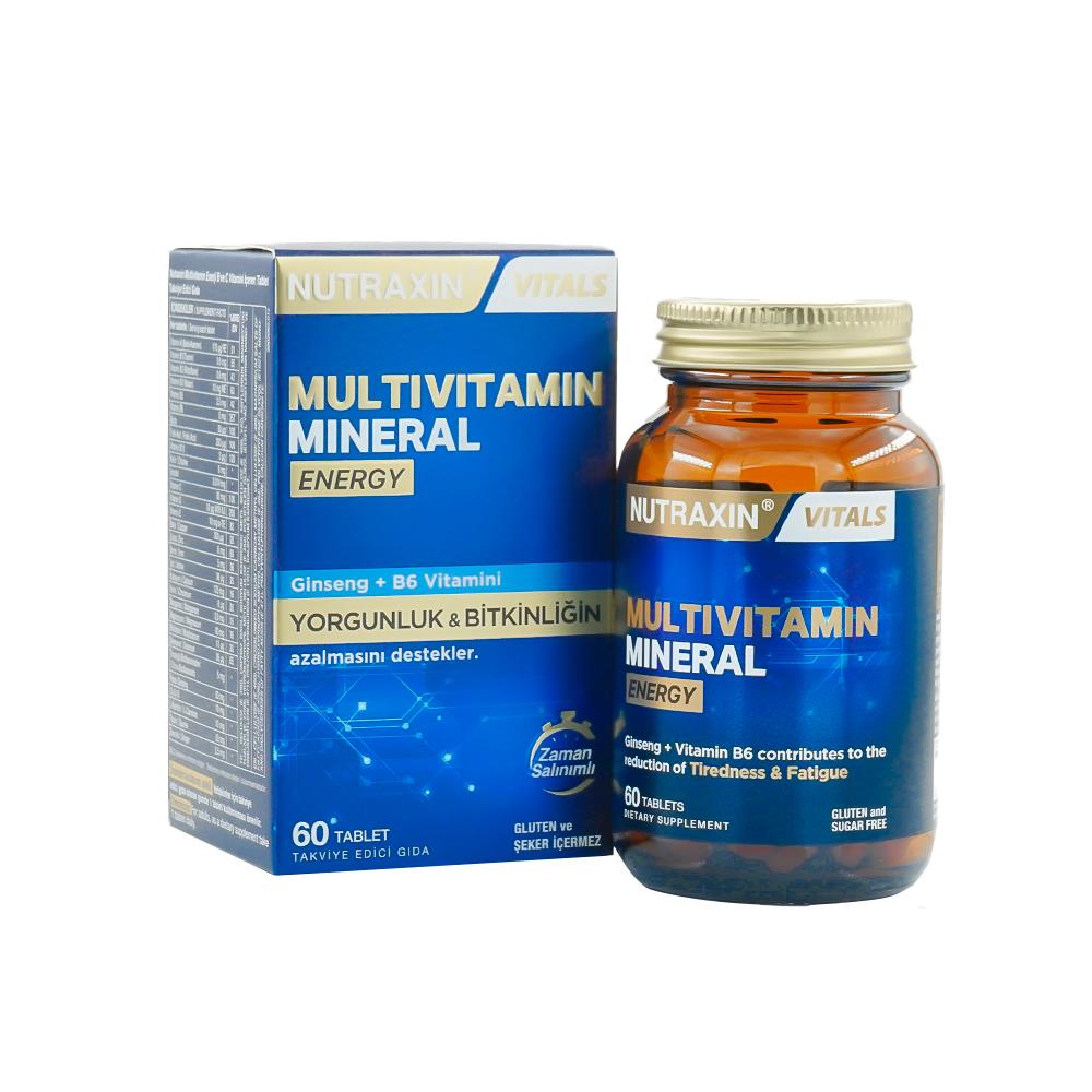 Nutraxin Multivitamin Mineral Energy Complex 60 Tablet