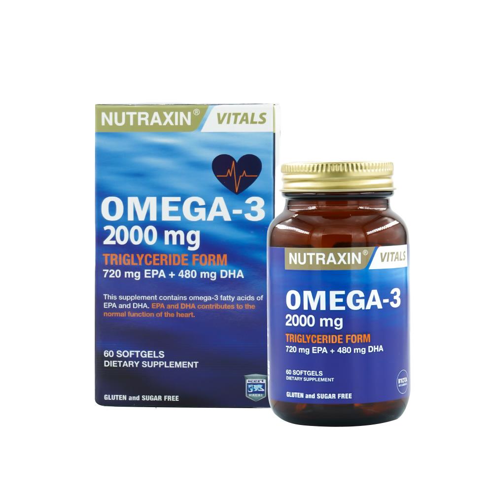 نيوتراكسين أوميغا 3 2000 ملغ 60 كبسولة