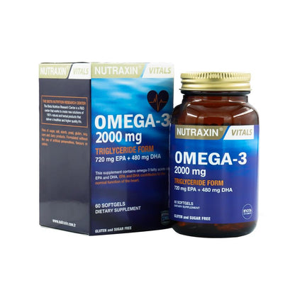 نيوتراكسين أوميغا 3 2000 ملغ 60 كبسولة