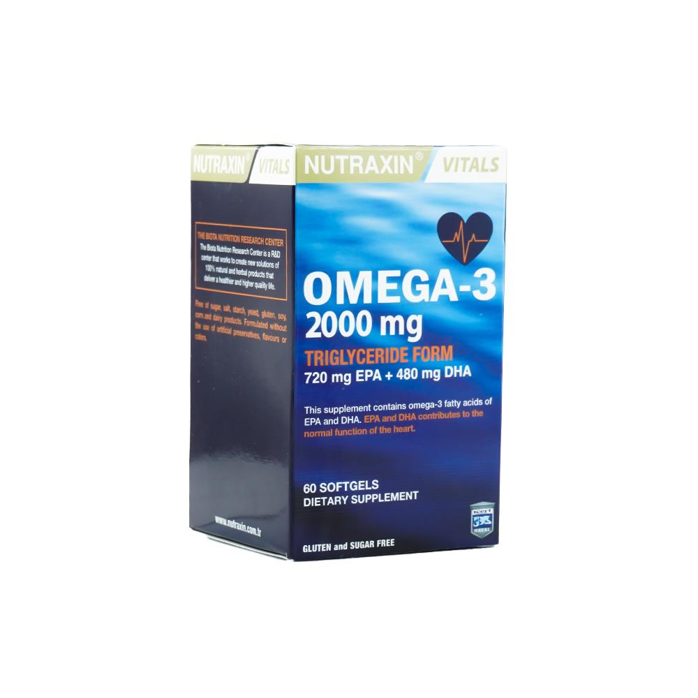 نيوتراكسين أوميغا 3 2000 ملغ 60 كبسولة