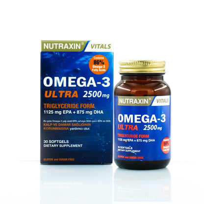 Nutraxin Omega 3 Ultra 2500 Mg 30 Softgels