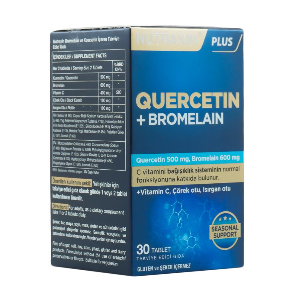 Nutraxin Quercetin + Bromelain 30 Tablet