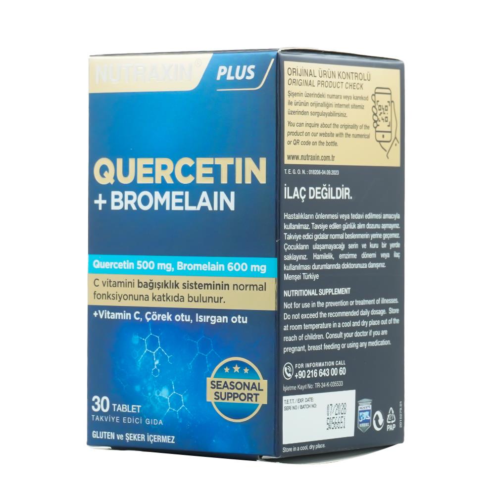 Nutraxin Quercetin + Bromelain 30 Tablet