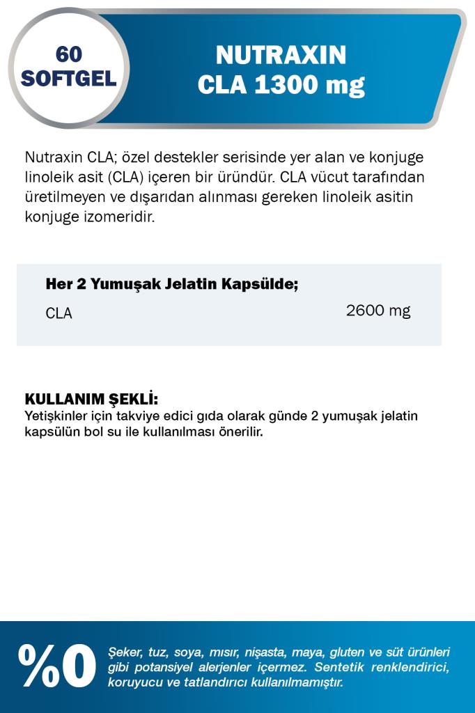 نيوتراكسين تونالين CLA 1300 ملغ 60 كبسولة هلامية