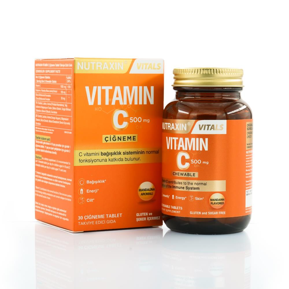 نيوتراكسين فيتامين سي ٥٠٠ مجم ٣٠ قرصًا للمضغ