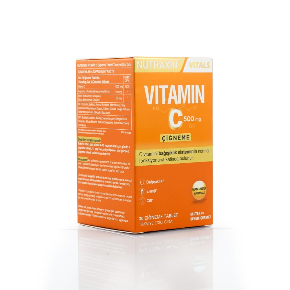 نيوتراكسين فيتامين سي ٥٠٠ مجم ٣٠ قرصًا للمضغ