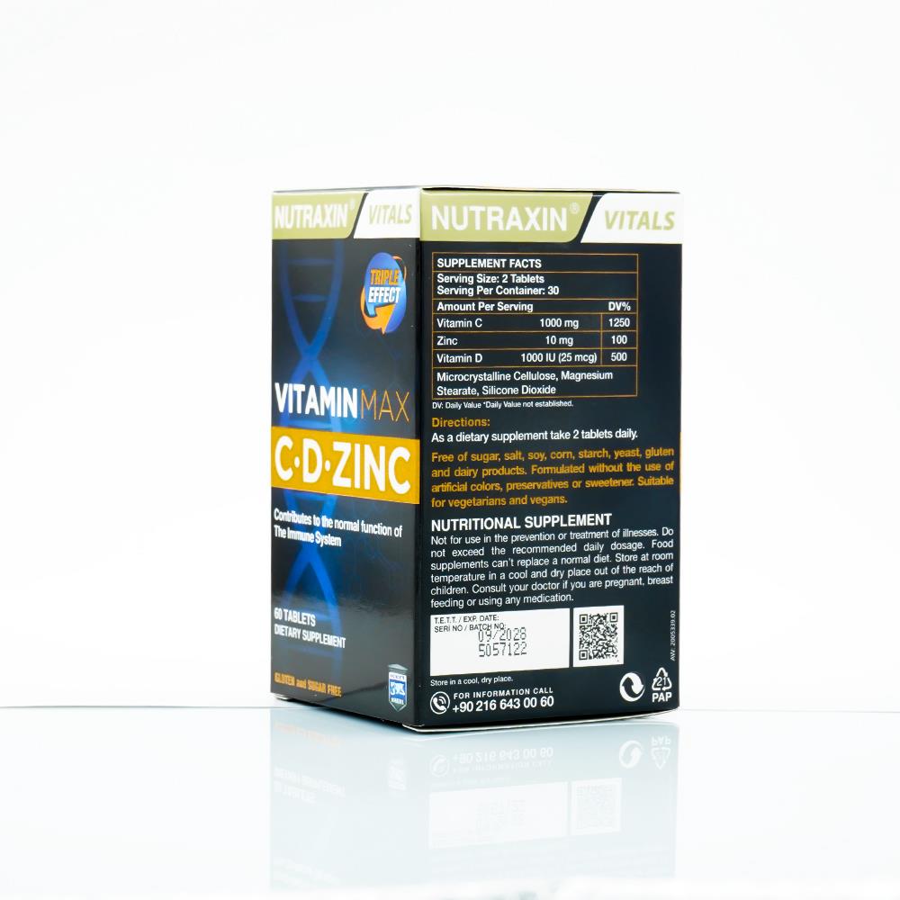 نوتراكسين فيتامين ماكس سي دي-زنك 60 قرص