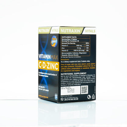 نوتراكسين فيتامين ماكس سي دي-زنك 60 قرص