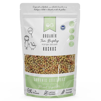 Organik Karışık Sebzeli Bebek Kuskus 250 Gr