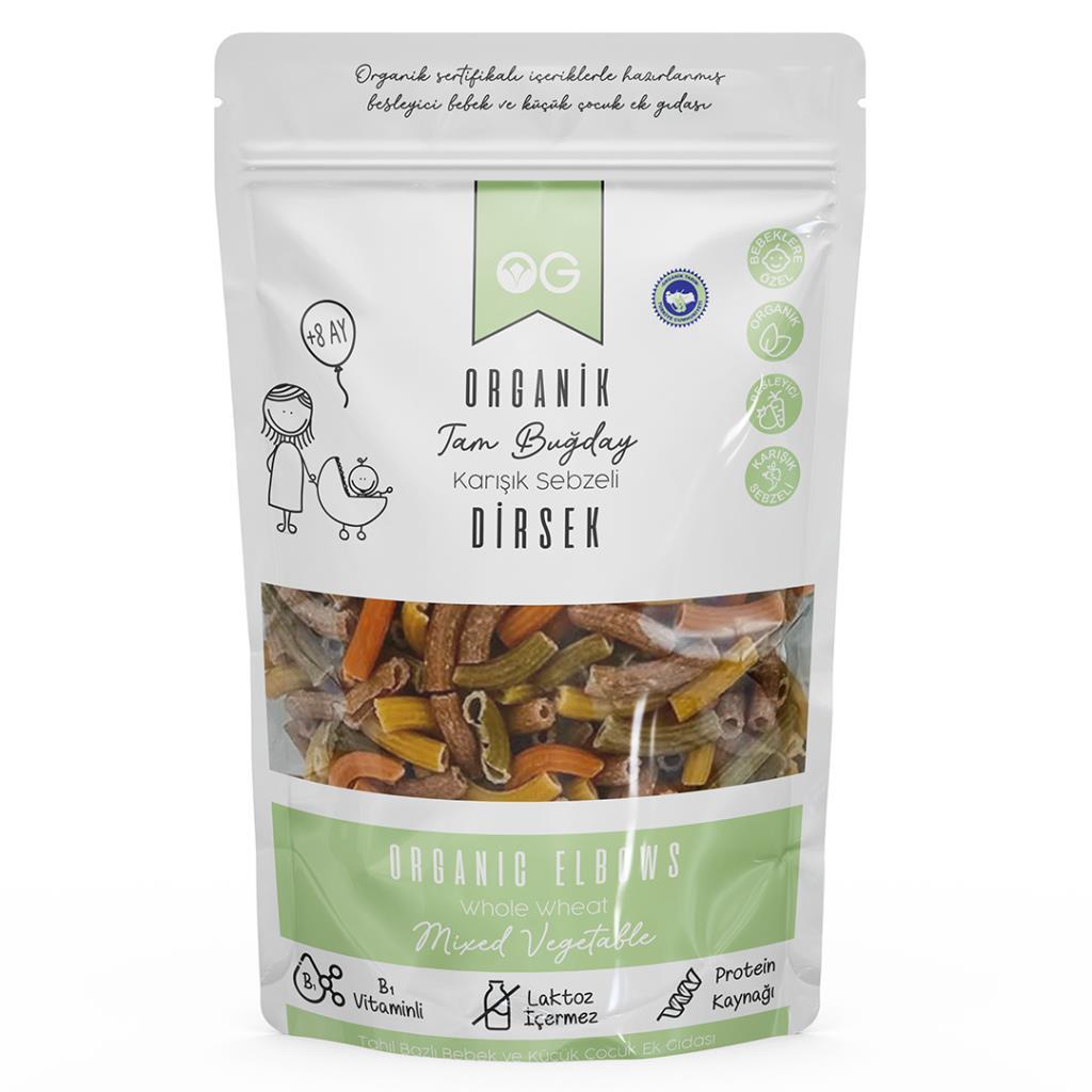 Og Natural Organik Karışık Sebzeli Dirsek Makarna 200 Gr