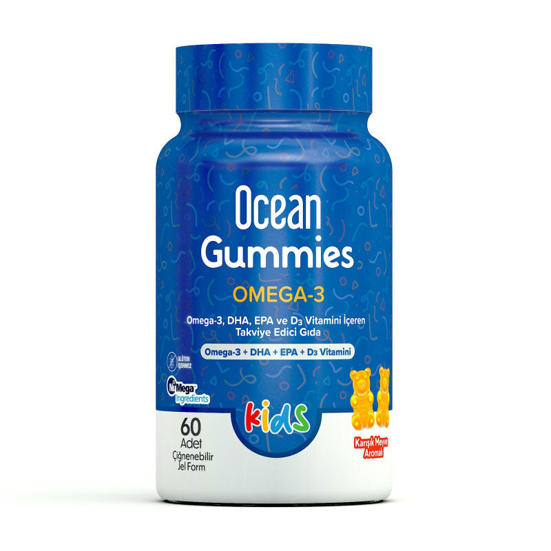 Orzax Ocean Gummies Omega 3 Kids 60 Adet Çiğnenebilir Jel Form