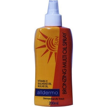 OUTLET Alldermo Sun Oil Sprey 200 ml Bronz SKT 2025-02-28 İADESİ YOKTUR