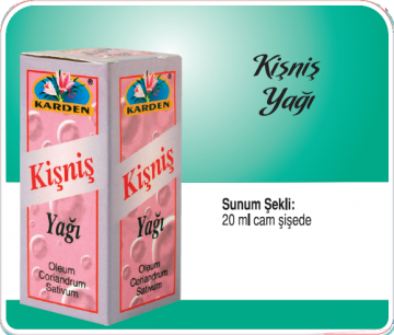 OUTLET Karden Kisnis Yagi 20 ml SKT 2024-12-31 İADESİ YOKTUR