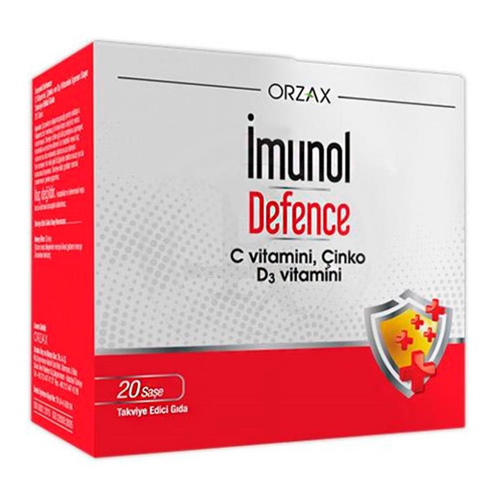 OUTLET Orzax Imunol Defence 20 Sase SKT 2025-01-31 İADESİ YOKTUR