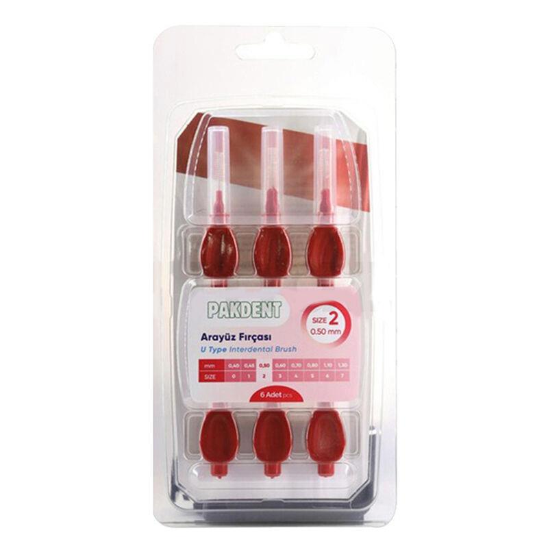 Pakdent Arayüz Fırçası U Tip 0,50 mm 6 Adet