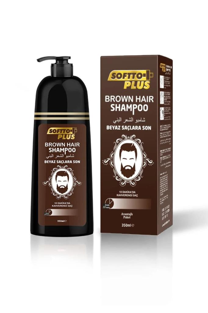 Softto Plus Brown Hair Sampuan 350 ml