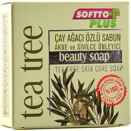 Softto Plus Çay Ağacı Akne Sivilce Sabunu 100 gr