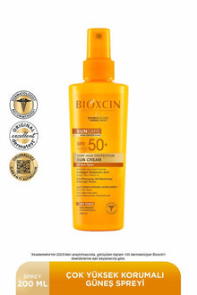 Bioxcin Sun Care Spf 50 Yüz Güneş Kremi 50 ml Kuru ve Normal Cilt + Vücut Güneş Spreyi 200 Ml