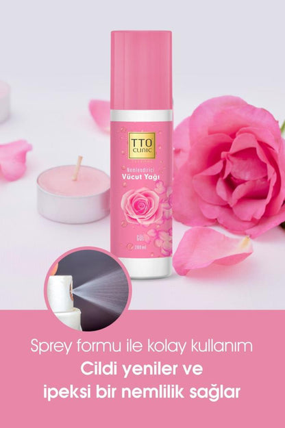 Tto Clınıc Nemlendirici Gül Kokulu Vücut Yağı 200ml