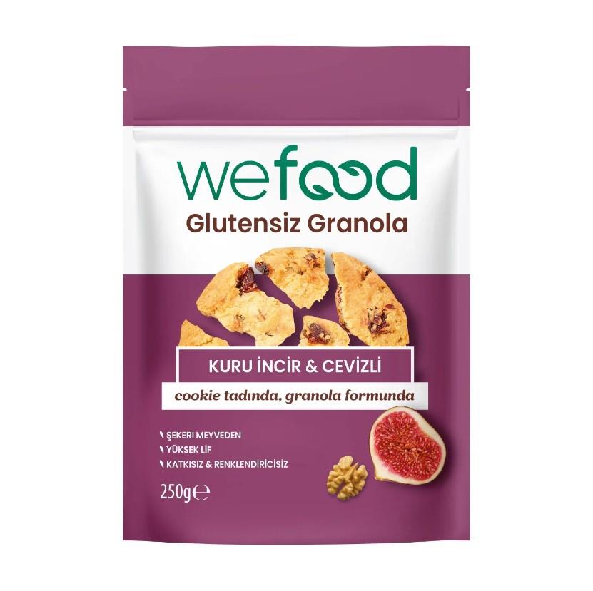 Wefood Glutensiz Granola Kuru İncir Cevizli 250 Gr